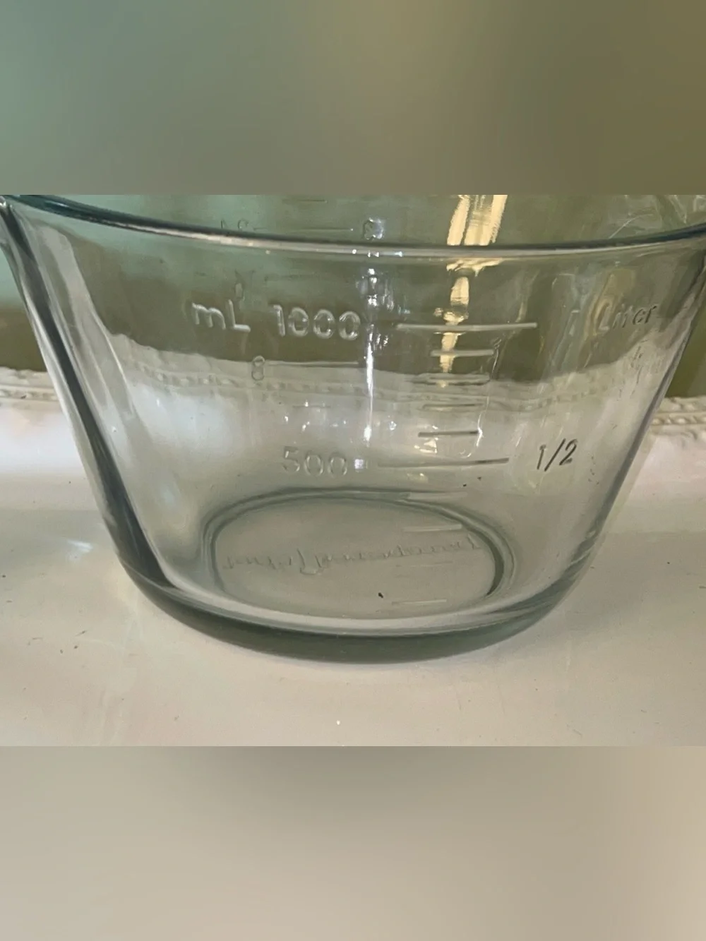 Pampered Chef 4-Cup Glass Measuring Cup No Lid